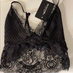 Black Lacey lingerie bralette